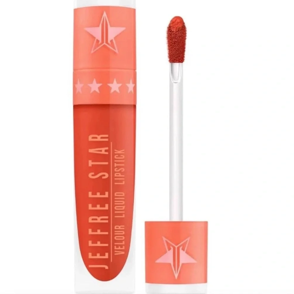 Jeffree Star PAIN IS PLEASURE Velour Liquid Lipstick Red Coral • New In Box